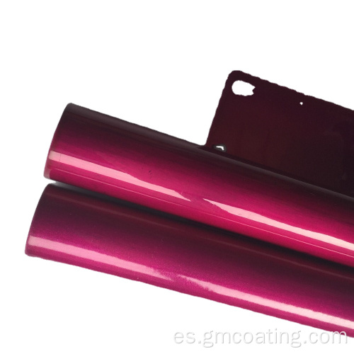 Revestimiento de polvo de poliéster metálico brillante de color púrpura